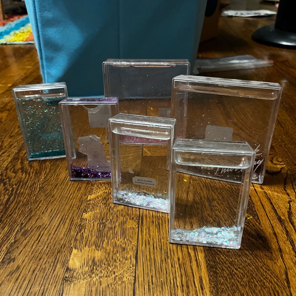 Glitter picture frames